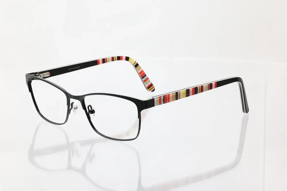 B.U.M EQUIPMENT DELIGHTFUL 52-16-135mm BLACK Eyeglass FRAMES ONLY - FAIR - READ